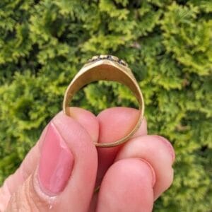 Sahara Rif Tuareg Brass Zelij Stone Mosaic Unisex Size 10 - Image 4