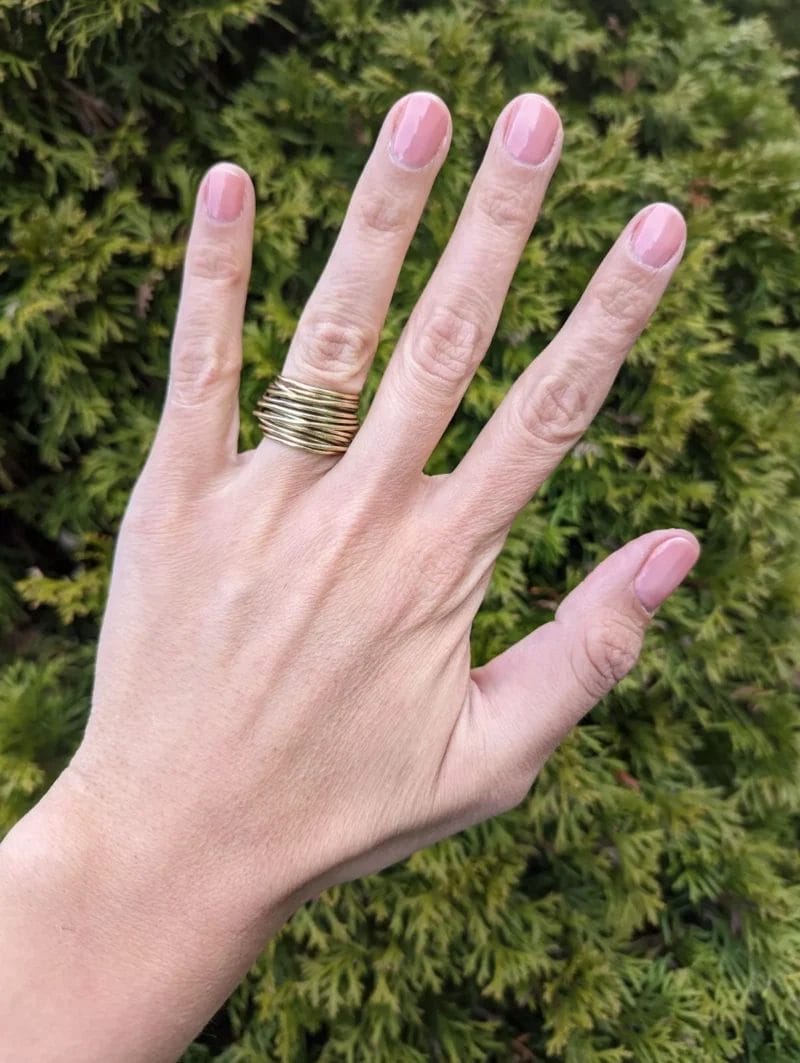 Handmade Boho Chic Wire Wrapped Ring Size 11